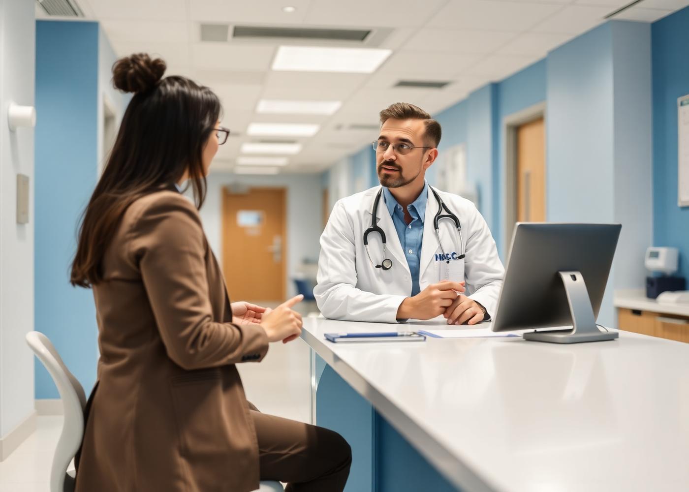 Doctor in consultation